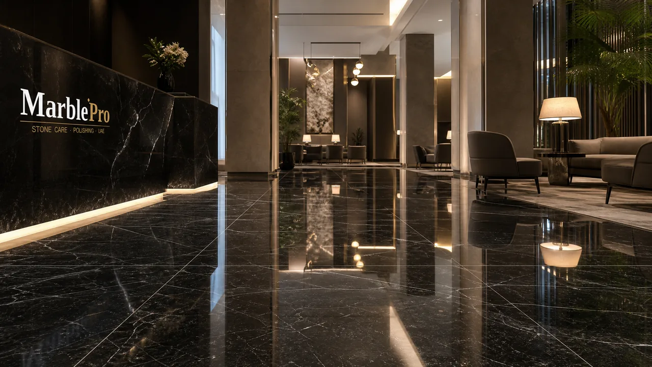 Granite Polishing — MarblePro UAE Granite Polishing in Dubai & UAE — professional granite polishing result by MarblePro