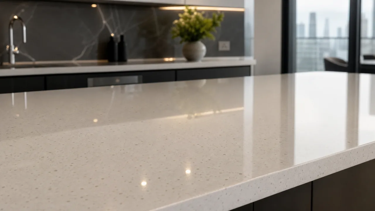 Quartz Polishing — MarblePro UAE Quartz Polishing in Dubai & UAE — professional quartz polishing result by MarblePro