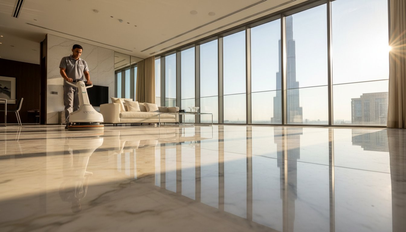 Marble Crystallization Dubai: The Definitive Guide to Mirror-Finish Restoration